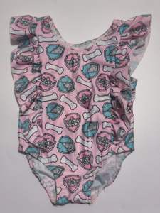 Costume da bagno intero estivo personalizzato W56 Cozy per neonati, con fascia elastica in spandex/cotone, antibatterico, antipiega, a manica regolare, casual. - Product Image 4