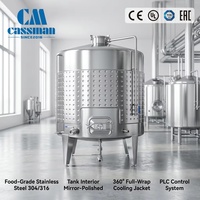 Cuves de fermentation en acier inoxydable 200L 500L 1000L 2000L pour la production de vin
