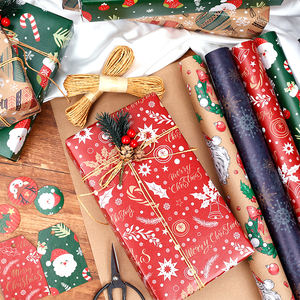 กระดาษห่อของขวัญคริสต์มาสขนาด50*70ซม. กระดาษห่อของขวัญขายส่งโรงงาน2025 - Product Image 2