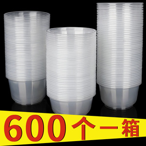 Disposable Plastic Bowls Round <b>Takeaway</b> <b>Containers</b> Thickened For Picnic Use - Product Image 5
