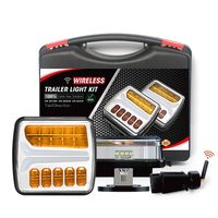 Kit d'éclairage avant à LED sans fil Feu de position avant Drl conduite Magnétique Double indicateur lumineux étanche pour remorque RV