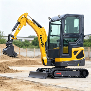 Mini Excavadora de 1.8 Toneladas con Motor de Cadena, Pequeña Excavadora para Trabajos Públicos, Proyectos Municipales y Cuidado del Jardín - Product Image 1