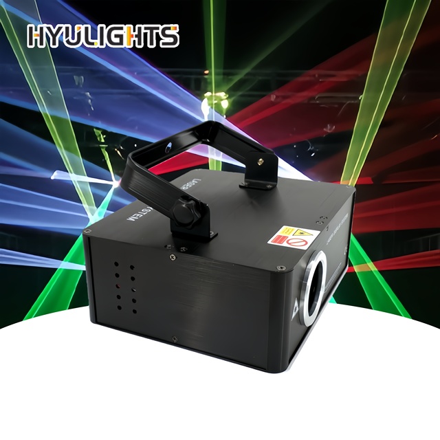 Professional 3D Animation Scanner 1W RGB 3in1 Full Color Stage Laser Dmx Light Club Lighting for Large Events Disco
