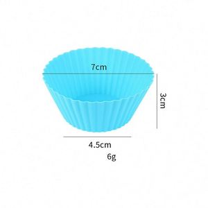 7cm <b>Silicone</b> Muffin Cup Non-Stick and Heat Resistant Irregular Shape Mold for Bakery <b>Baking</b> and Cake Tools - Product Image 1