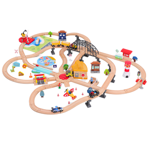 Juguetes educativos <span class=keywords><strong>de</strong></span> plástico Serie <span class=keywords><strong>de</strong></span> pistas a juego para niños Seaside City Life 1:5 Escala Compatible con <span class=keywords><strong>Thomas</strong></span> - Product Image 1