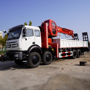 Grue montée sur camion XINFEIGONG, châssis 8x8, 20 tonnes, flèche télescopique à 6 sections, fonction tarière de forage, grue mobile, boîte de vitesses Weichai - Product Image 1