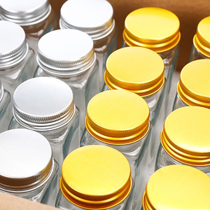 Botol Bumbu Persegi 120ml, Wadah Bumbu, Botol Kaca 4oz dengan Tutup Bambu - Product Image 4