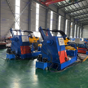 High Production Efficiency Steel Coil Hydraulic Double Head Uncoiler Decoiler <b>Machine</b> for Roll Forming <b>Machine</b> - Product Image 3