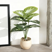 Plante artificielle Monstera en pot, arbre artificiel écologique de haute qualité pour la décoration de la maison, du salon, de la chambre, du bureau, de l'hôtel, de mariage