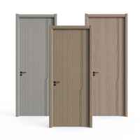 Porte intérieure moderne en WPC/UPVC, panneau fini en polymère, isolation phonique pour chambre, appartement, hôtel