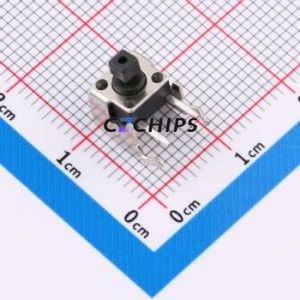 K2-1102AT-A4CW-01 Tactile Switch Through hole Switch Single Pole Single Throw Rectangle Button 2.5N Right Angle Insert - Product Image 1