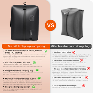 Sacs sous vide en TPU personnalisables Haoran en gros, grands sacs de compression pour voyage, cubes de rangement portables sous vide - Product Image 4
