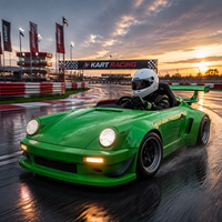 Équipement de parc d'attractions, modèle 964, kart à pédales électrique rétro, 2500 W, charge maximale 200 kg, sac de rangement, batterie au lithium