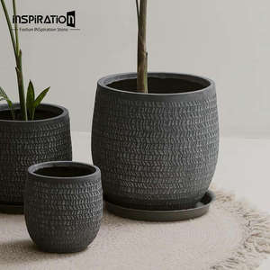 屋外セメントプランターコンクリートアンティーク花陶器大西洋スタイルガーデン - Product Image 1