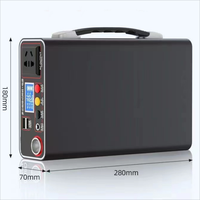 Générateur de courant portable à onde sinusoïdale pure 300W, alimentation de secours, solaire et voiture, lithium-ion 220V 10-40Ah