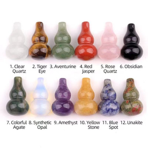 Offre Spéciale : Artisanat de Calabash en Matériaux Naturels Mixtes (Quartz Rose, Améthyste) pour <span class=keywords><strong>la</strong></span> Décoration - Product Image 1