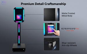 ตู้ถ่ายรูปอัตโนมัติ XRJ หน้าจอสัมผัสแนวตั้ง หมุนได้ 360 องศา พร้อมกล้อง iPad พิมพ์ภาพทันที สำหรับงานแต่งงาน งานปาร์ตี้ ให้เช่า - Product Image 3
