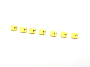2.54mm Pitch Mini Jumper Bronze Half Gold H:6.0mm Yellow Open 1*2P - Product Image 3