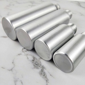 50ml 100ml 120ml Portable Cosmetic <b>Container</b> Travel Bottle Aluminum Refillable Bottle with Lid - Product Image 2
