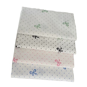 Оптовая продажа, широкая твиловая ткань с милым бантом, хлопчатобумажная печатная ткань для одежды, «DIY» и «стеганая ткань» - Product Image 3