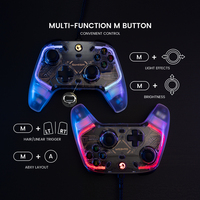 Nouveau contrôleur de jeu GameSir T4 Kaleid filaire Gamepad à effet Hall pour NS SWITCH PC téléphone Android