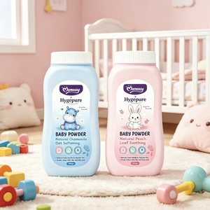 Momeasy Hygepure Talco Naturale <span class=keywords><strong>per</strong></span> <span class=keywords><strong>Neonati</strong></span> a Base di Amido di Mais con Camomilla, Avena e Foglie di Pesco, <span class=keywords><strong>Polvere</strong></span> Lenitiva <span class=keywords><strong>per</strong></span> <span class=keywords><strong>Neonati</strong></span> - Product Image 2