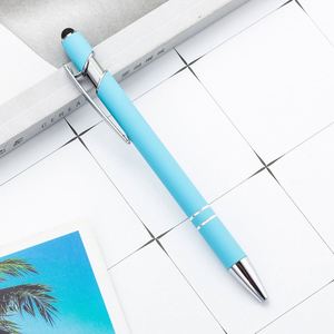 Cadeau promotionnel, stylo multifonction avec pointe tactile, stylo à écran tactile doux au toucher, 2 en 1, logo personnalisé, stylos à bille en métal de luxe - Product Image 5