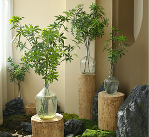 Decoraciones para sala de estar interior Relojes colgantes Accesorios de fotografía Bosques largos Caballos Árboles borrachos Plantas verdes simuladas - Product Image 1