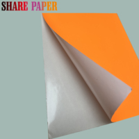 Papier fluorescent format A4 papier autocollant couleur auto-adhésif papier de couleur auto-adhésif pour imprimante laser et jet d'encre