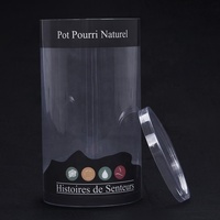 Tube cylindrique en acétate transparent personnalisé avec couvercles, tube cylindrique en PVC PET transparent avec une bonne qualité de colle