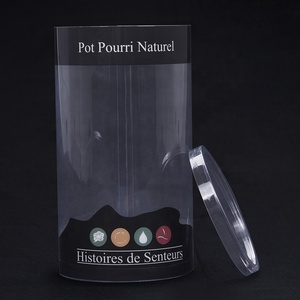 Tubo Cilíndrico de Acetato Transparente Personalizado con Tapas, Tubo Cilíndrico de Plástico PVC PET Transparente con Buena Calidad de Pegamento - Product Image 2