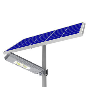 80W Intelligent Intégré LED Solaire Réverbère Extérieur Étanche SMD 5V 30W Panneau Aluminium Lampe Corps IP65 pour Route - Product Image 5