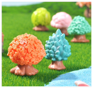 เครื่องประดับตั้งโต๊ะสำหรับตกแต่งเล็กๆของตกแต่งรูปปั้นนางฟ้าต้นไม้เรซินเทียมแบบจำลองต้นไม้ทรายขนาดเล็ก - Product Image 4