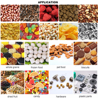 Machine d'emballage rotative automatique 1 kg pour aliments surgelés (maïs sucré, tofu, sandwichs, cacahuètes, noix de cajou, poulet, ail, levure sèche, saucisses)