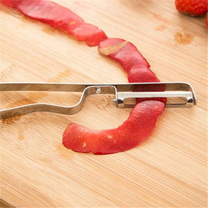 Couteau à fruits en acier inoxydable, éplucheur, éplucheur de pommes, éplucheur en forme de brosse à dents, éplucheur à dents pour fruits, éplucheur de pommes de terre - Product Image 1