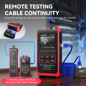 Medidor de Potencia Óptica Multifuncional Profesional NF-926, 10 Longitudes de Onda, Escáner de Cables OPM, Probador de Red, Prueba de Continuidad - Product Image 6