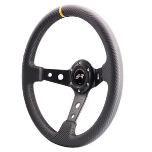 Volante Deportivo Simoni Racing de Cuero con Efecto Carbono para Autos Modelo STAGE Estilo Ingot - Product Image 1