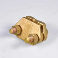 Pince de terre en U en cuivre pour système de mise à la terre, connecteur de tige de terre réglable, clip de câble, protection contre la foudre, marque YY