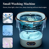Mini Lave-linge Pliable Portable de 16 Litres avec Essoreuse, Grande Capacité, Machine à Laver Compacte