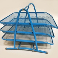 Organizador de Escritorio de Metal de 3 Niveles de Alta Calidad, Bandeja para Archivos de Papel A4, Portadocumentos para Uso en Oficina