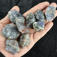 Natürliche Blutroter Iolith Edelsteine Seltene Rohkristalle Hochwertige Dichroismus-Cabochons für Schmuckherstellung