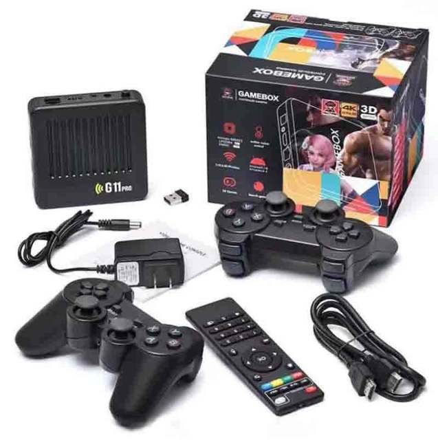 High quality   HD Home Video Game Console G11 Pro TV GAME BOX  256GB Built-in Retro 60000+ Games Player 2.4G Wireless Controller