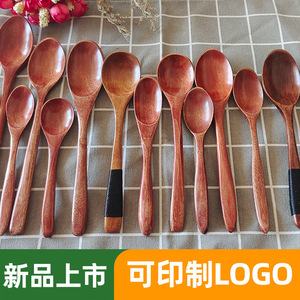 Factory direct supply of wooden spoons, long-handled wooden spoons, thread-wound small spoons, household rice spoons, <b>honey</b> - Product Image 5