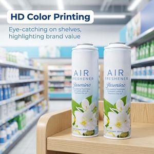 Contenedor de Aerosol Reutilizable de 300 ml, Lata de Aromatizante de Aire de Hojalata <span class=keywords><strong>para</strong></span> Desodorante de Hogar, Oficina y Baño - Product Image 1