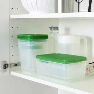 17pcs Leakproof Stackable Kitchen Containers Airtight Plastic Food <b>Storage</b> Container with Lids for Meat Fruit <b>Vegetables</b> <b>Storage</b> - Product Image 2