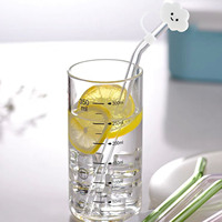 Couvercle d'embouts de paille en silicone en forme de nuage couvercles d'embouts de paille réutilisables manchon de paille anti-poussière pour pipette en verre de 8mm de diamètre