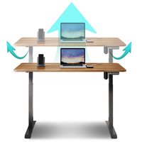 Meubles de bureau, table de bureau électrique à hauteur réglable, support de table, bureau assis-debout