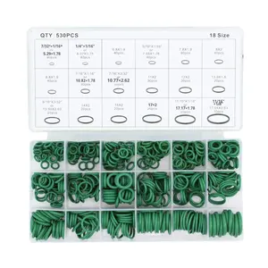 270 buah cincin segel karet hijau kotak Set cincin O kombinasi NBR segel minyak tahan air - Product Image 2