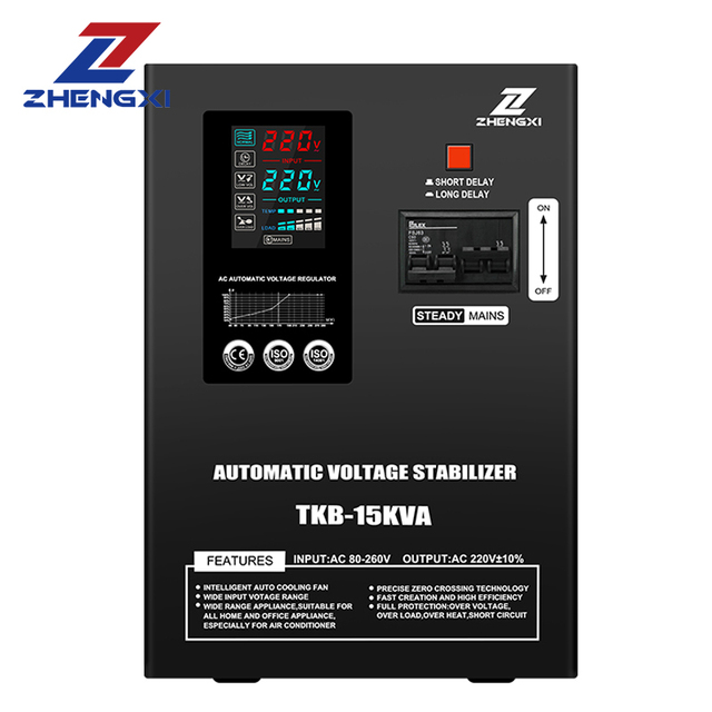 ZX Single-Phase Wall Mounted Voltage Regulator 15kw 20kw 30kw AVR Relay Control AC Current Stabilizers