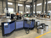 Équipement de poinçonnage automatique hydraulique des brides, cylindre métallique en acier inoxydable, machine à bordage multifonction